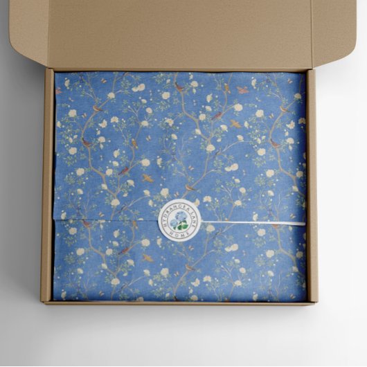 チノイスリーカメリアガーデンブリーズブルー 薄葉紙