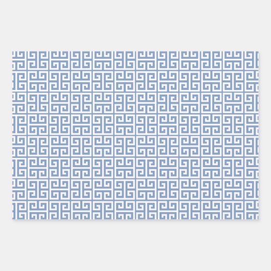 チノイスリーカメリアガーデン&ギリシャ鍵 ラッピングペーパーシート (正面2)