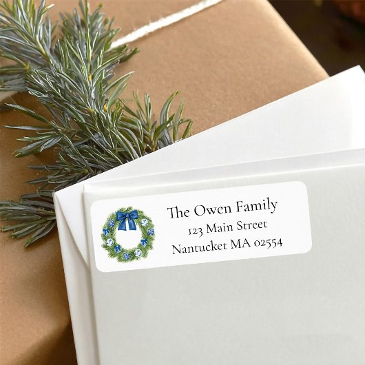 チノイスリークリスマスリース差出人住所 ラベル