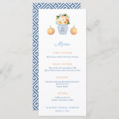 チノイスリーシックパンプキンオータムウェディングシャワー メニュー (正面/裏面)