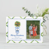 チノイスリーシトラスのトピアリーカスタムフォト シーズンカード (スタンド正面)