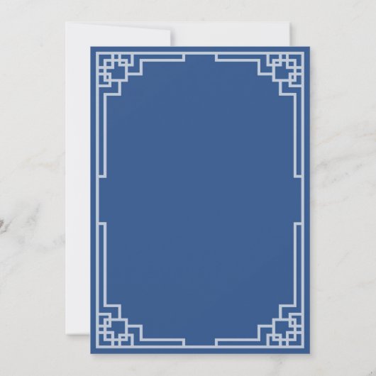 チノイスリージャールレッドフローラクリスマスブライダルシャワー 招待状 (裏面)