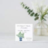 チノイスリージンジャージャーストロピカル葉 スクエア名刺 (スタンド正面)