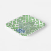 チノイスリージンジャージャーストロピカル葉 ペーパープレート (傾斜あり)