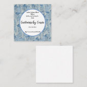 チノイスリージンジャージャートイルスクエアビジネスカード スクエア名刺 (正面/裏面)