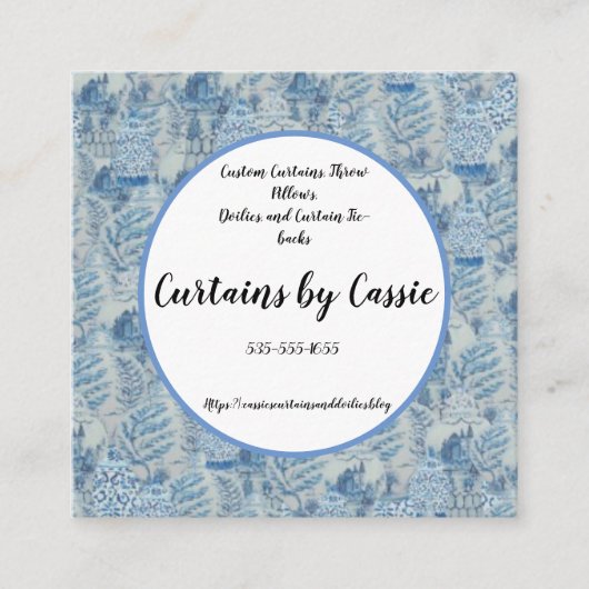 チノイスリージンジャージャートイルスクエアビジネスカード スクエア名刺 (正面)