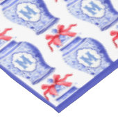 チノイスリージンジャージャーブモノグラム |レッドボウ テーブルクロス (アングル)