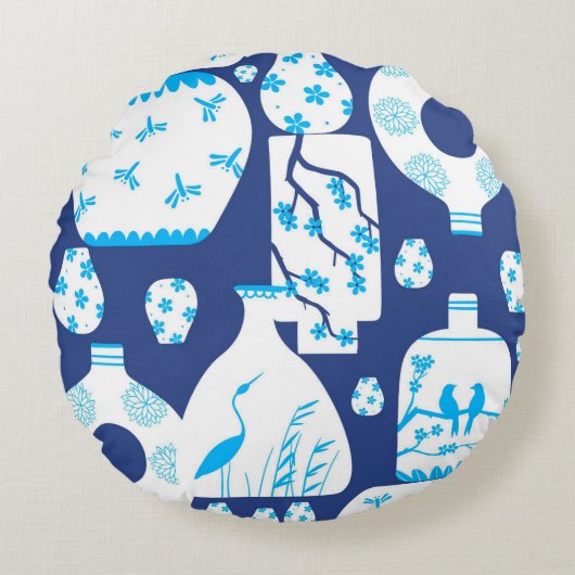 チノイスリージンジャージャールズ装飾用クッション ラウンドクッション (正面)