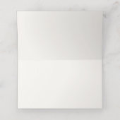 チノイスリースタイルピーコックテーマ折り畳み座席表 プレイスカード (内部開封)