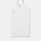 チノイスリートピアリーカスタムクリスマス ギフトタグ (裏面)