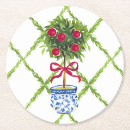 チノイスリートピアリーホリデイ ラウンドペーパーコースター