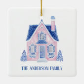 チノイスリーニューホーム初めてのクリスマスオーナメント セラミックオーナメント (裏面)