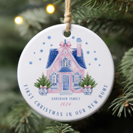 チノイスリーニューホーム初めてのクリスマスオーナメント セラミックオーナメント
