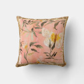 チノイスリーバタフライモダンマーリングユーカリ クッション (裏面)