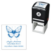 チノイスリーバタフライ差出人住所 セルフインキングスタンプ (インサイチュ)