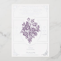 チノイスリーパープルバラビクトリアンブーケ結婚ーズ