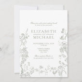 チノイスリービクトリアング結婚リーポストブランチ 招待状 (正面)