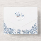 チノイスリービクトリアンティーパーティー結婚式招待状 オールインワン招待状 (裏面)