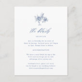 チノイスリービクトリアントイルブルー結婚ズ詳細 エンクロージャーカード (正面)