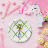 チノイスリーピンクジンジャージャートピアリー紙プレート ペーパープレート (パーティー)