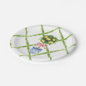 チノイスリーピンクジンジャージャートピアリー紙プレート ペーパープレート (アングル)