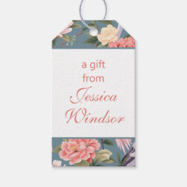 チノイスリーフローラジェイドエグレット ギフトタグ