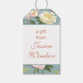 チノイスリーフローラジェイドエグレット ギフトタグ