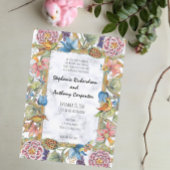 チノイスリーフローラバードガーデン結婚カラフルズ 招待状