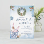 チノイスリーブランチ&バブリーブルーブライダルシャワー 招待状 (スタンド正面)
