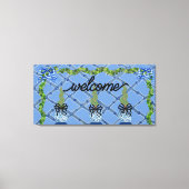 チノイスリーブルージンジャーズトピアリー キャンバスプリント (正面)