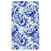 チノイスリーブルーホワイトフローラ スモールペーパーバッグ (裏面)