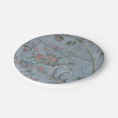 チノイスリーブルー中国フローラアンティークガーデンピンク ペーパープレート (アングル)