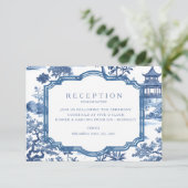 チノイスリーブルー披露宴カード エンクロージャーカード (スタンド正面)