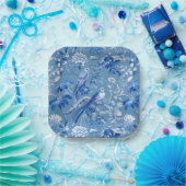 チノイスリーブルー紙プレート ペーパープレート (パーティー)