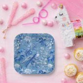 チノイスリーブルー紙プレート ペーパープレート (パーティー)