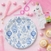 チノイスリーブルー紙プレート ペーパープレート (パーティー)