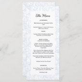 チノイスリーブルー結婚牡丹 メニュー (正面/裏面)