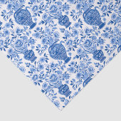 チノイスリーブルー&ホワイトジンジャージャーフローラヴァース 薄葉紙 (詳細)