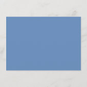 チノイスリーブルー&ホワイトブライダルシャワーレシピ エンクロージャーカード (裏面)