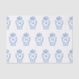 チノイスリーモノグラムのジンジャージャーティッシュペーパー 薄葉紙