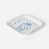 チノイスリーモノグラムのジンジャージャープレート ペーパープレート (傾斜あり)