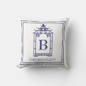 チノイスリーモノグラムのパゴダ装飾用クッション クッション (正面)