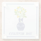 チノイスリーレモンツリーガラスコースター ガラスコースター (裏面)