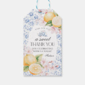 チノイスリーレモンティーフローラトイルメッセージカード ギフトタグ (裏面)