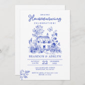 チノイスリー引っ越し祝いパーティーパーティーホームスイートホーム 招待状 (正面/裏面)