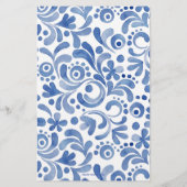 チノイスリー水彩生姜ジャー文房具 便箋 (裏面)