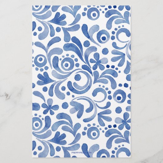 チノイスリー水彩生姜ジャー文房具 便箋 (裏面)