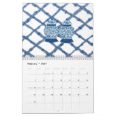 チノイスリー竹ジンジャージャール カレンダー (2月 2027)