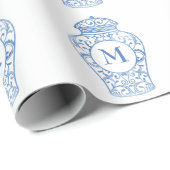 チノイセモノグラムのリージンジャージャール包装紙 ラッピングペーパー (ロールコーナー)