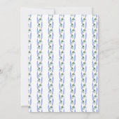 チノイセリーシャンパーヌエイブブルーブライダルシャワー 招待状 (裏面)